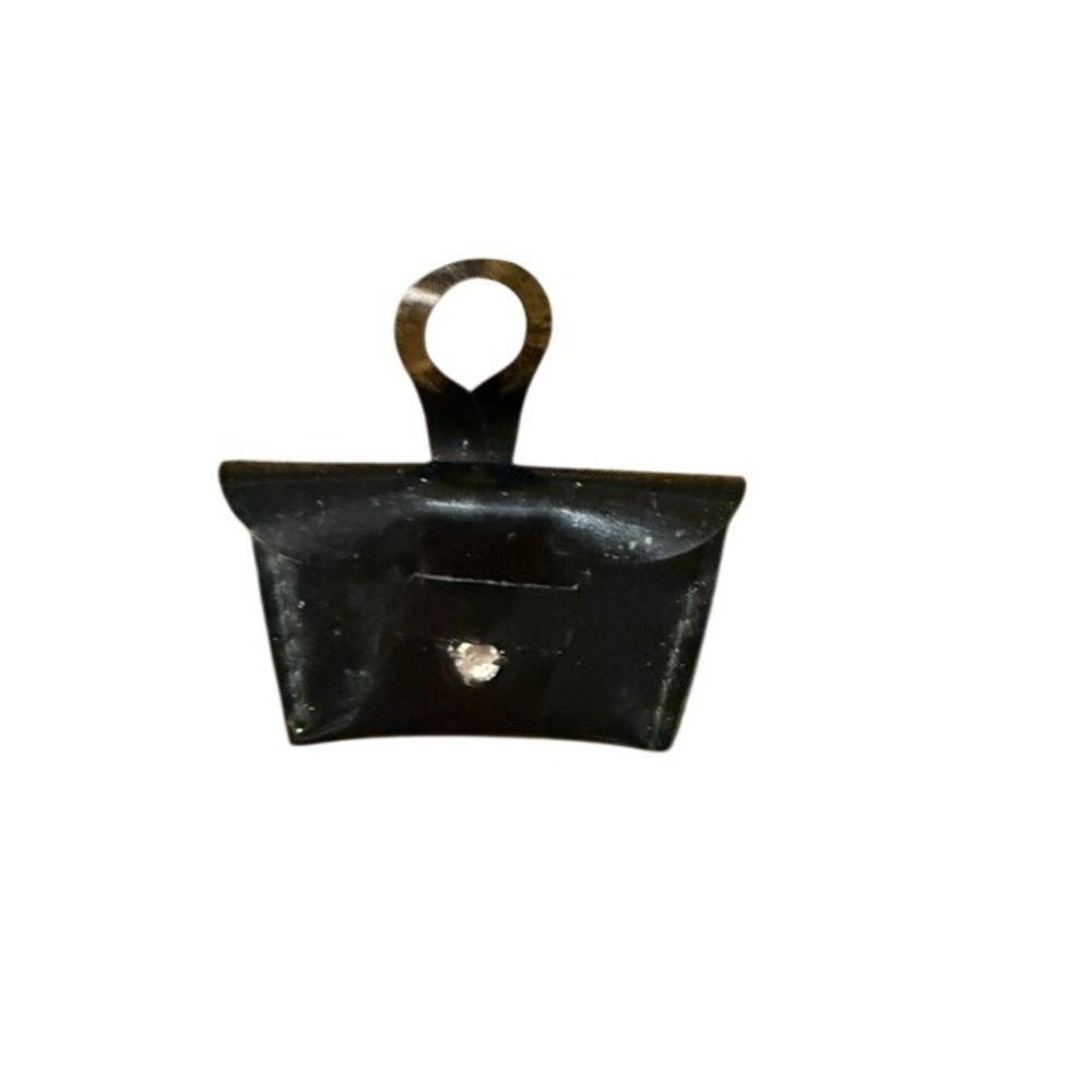 Vintage Black‎ Patent Leather Fashion doll Barbie Purse hand Loop